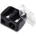 Pyatofyy Precision Cosmetic Pencil Sharpener - 2 Holes Black | Eyebrow & Eyeliner Sharpener - Buy Online on GoSupps.com