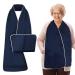 Swirlcolor Libchen for adults turnable and reusable dining room scarf for adults bibs for senior clothing protector for older women men men