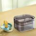 Bexdug Denture Bath | Stylish Removable Mouth Guard Container & Tooth Storage Box - Black - Buy Online on GoSupps.com
