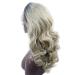BGHJUE Front Lace Wig - 18-Inch Gradient Long Curly Hair for Women | Heat Resistant Fiber | Side Parting - Photo Color - Buy Online on GoSupps.com