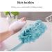 Shower Back Scrubber with Handle - PE Soft Mesh Luffa Sponge for Men & Women - Bath Brush Cyan - Buy Online on GoSupps.com