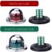 ManuMarine LED Boat Navigation Lights - Stainless Steel Side Lights for Pontoons, Small Boats - Red and Green Bow Lights for Port and Starboard - Buy Online on GoSupps.com