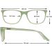 Edison & King +3.00 dpt Green Reading Glasses - Stylish & Comfortable International Shipping Available - Buy Online on GoSupps.com