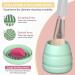 Electric Makeup Brush Cleaner - Portable Silicone Bowl USB-C Rechargeable 5 Attachments for Fast Cleaning & Drying All Brush Types - Buy Online on GoSupps.com