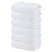 Infinitee Xclusives Premium White Hand Towels 6 Pack, 16x28 Inches, Hotel and Spa Quality, Highly Absorbent and Super Soft Hand Towels for Bathroom Hand Towels Brilliant White