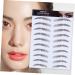 HAPINARY 4pcs Eyebrow Stickers Decal Stickers Stick on False Eyebrows Cosmetics 6d Transfer Stickers Make up - Buy Online on GoSupps.com
