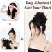 RPAEOY Messy Hair Bun Extensions Curly Wavy Hair Scrunchies for Women Girls Human Hair Donut Updo Ponytail Hair Extensions Hair Donut Hair Chignons Hair Accessories (Black) - Buy Online on GoSupps.com