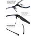 Buy MAGIMODAC Self-Tinting Progressive Multifocal Reading Glasses - UV Protection Blue Light Filter Metal Rectangular Design for Men & Women - Gray 4.0 Diopters - Buy Online on GoSupps.com