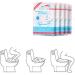 50 PCS Disposable Toilet Seat Covers Flushable Paper Travel Pack Lids Waterproof Sanitary Toilet Cushion Raw Wood Pulp Toilet Seat Cushion Paper - Buy Online on GoSupps.com