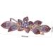 DOITOOL Rhinestone Hair Clip Hair Gems for Women Wedding Hair Rhinestone Hair Accessories Flower Headpiece Decorative Hair Clips Crystal Headpiece Purple Spring Clip Modeling Metal Bride - Buy Online on GoSupps.com