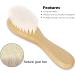 Eycikafa Baby Hair Brush Set - Gentle Goat Bristles for Newborns & Toddlers - Cradle Cap Treatment - 2pcs (Green) - Buy Online on GoSupps.com