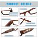 Buy LED Reading Glasses for Men & Women - Magnifying Eyewear with Light Compact & Unisex +4.0 Magnification - Buy Online on GoSupps.com