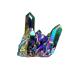 Natural Quartz Crystal Rainbow Titanium Cluster Rare Craft Stone Healing Reiki Mineral Specimen Decoration
