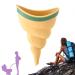Female Urinal Device | Standing Up to Pee Funnel Conch Type Female Urinal Device Foldable Reusable Women Pee Funnel for Travel and Outdoor Conch Shape + Stability Ring Light Yellow