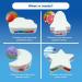 Bath Bombs Gift Set 4 Pieces of Unique Rainbow Cloud Bath Bomb Rainbow Rocket Bath Bomb Rainbow Moon Bath Bomb and Rainbow Star Bath Bomb Having Different Scent - Buy Online on GoSupps.com