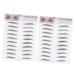 DOITOOL 2pcs 3d Eyebrow Stickers Green Faux Fur Scrunchies Eyebrow Stencils Eyebrow Trimming The Lazy 6d