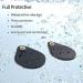 2-Pack Airtag Shell Key Rings - Black Leather Protectors for Apple Item Finder | Hidden Key Ring GPS Locator & Organizer Accessories - Buy Online on GoSupps.com