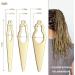 Dreadlocks Interlocking Tool Set - 5 Piece Golden Sisterlock Crochet Accessories - Buy Online on GoSupps.com