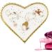 Palette Ongles Plateau de Mixage pour Maquillage des Ongles | Plateau R sine l gant Bord Dor pour Salon Manicure Domicile Studio Beaut Femmes Filles Pratique Art Gel Amour - Buy Online on GoSupps.com