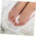 Curly Gel Toe Separator 4 Pairs - Silicone Thumb Protector for Hallux Valgus & Metatarsalgia - Big Toe Straightener & Hammer Brace - White 7x3.5cm - Buy Online on GoSupps.com