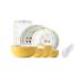 Dinner Plates 28-Piece Dinnerware Sets Household Kitchen Ceramics Dinnerware and Serveware Creative Hand Painted Bee Dinnerware Set Service for 6 Plates Kitchenware