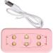 3Pcs Mini Nail Dryer Professional Nail Light Curing Gel LED Dryer Mouse Shape LED Nail Lamp Portable Nail Lamp Gel Polish Light for Nail Salon Home Travel (Roseate) - Buy Online on GoSupps.com