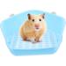 BESPORTBLE Box Rabbit Toilet Bunny Litter Pan Rabbit Bed Rabbit Corner Toilet Bunny Toilet Hamster Plastic Blue 33X29.5X14CM Blue - Buy Online on GoSupps.com