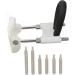 Portable Massage Clip Set for Men | Adjustable Traction Device | Powerful Extender-Distance Training | White-Silver - Buy Online on GoSupps.com