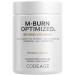 Codeage M-Burn Optimized Supplement - Decaffeinated Green Tea Std. to 50% EGCG Berberine Akkermansia Vitamin B12 - Probiotics - Vitamins - 60 Capsules