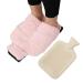 Yajexun foot warmer foot bag for hot water bottle hot water bottle 2 liters cozy foot warmers for men and women thickened plush foot warmer removable pink 2000ml