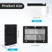 20 Reusable Black Pill Organizer Pouches - Zippered Clear Plastic Travel Bags for Medicine Storage - Buy Online on GoSupps.com