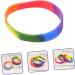 MAGICLULU 24 Pcs Rainbow Bracelet Women's Bracelets Bracelet for Women Friendship Jewelry Rainbow Rubber Wristbands Expandable Bangle Bracelet Pride Friendship Bracelet Lgbt Bracelet Miss Colorfulx3pcs 6.5X6.5X1CMx3pcs - Buy Online on GoSupps.com