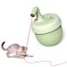 NWK Cat Laser Toy Rechargeable Cat Laser Pointer with 360 Irregular Rotation and Tumbler Design Fast & Slow Mode Available Automatic Cat Toy with Catnip for Indoor Cat (Green) S Green