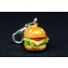 Miniblings Hamburger Cheeseburger Charm Zipper Pull - Handmade Silvering Chain Pendant Jewelry for Bracelets & Bags - 12mm - Buy Online on GoSupps.com