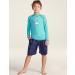 Buy TSLA Boy UPF 50+ Rash Guard - Aqua & Navy Long Sleeve Swimwear | UV Sun Protection Surf Shirts for Kids | Bsr11 1pack - Buy Online on GoSupps.com
