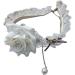 KUAIYIJU Exquisite Floral Choker Necklace - Rose Flower Lace Collar for Wedding & Party | International Shipping - Buy Online on GoSupps.com