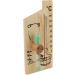 Stylish Hourglass Sauna Thermometer | Premium Design for Sauna Rooms - Shop Now! - Buy Online on GoSupps.com