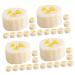 Toyvian 32 pcs Artificial Banana Slice Model vegetable banana accessories Simulation Fruit Model fake banana Artificial Fake Banana Slices lifelike banana slices artificial