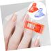 Mikinona 12pcs Pinching Red Quick Curve Manicure Clip Home Art Gel Clips UV Building Nails Poly Clamps LED Finger Fixation DIY for Clamp and Tip Pinchers Tools Builder Fixing 4X3X2CM Red - Buy Online on GoSupps.com