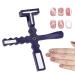 Cat Eye Magnet For Nails Nail Magnet Cat Eye Gel Nail Polish Magnet Wand 5 In 1 Magnetic Nails Multi-Function Nail Art Magnet Cat Eye Gel Nail Polish Magnet Strong Suction Cat Eye Magnet Tool Purple