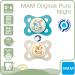 MAM Pacifier 0-6 Months - Set of 4 Night Silicone Pacifiers with Sterilization Boxes - International Shipping Available - Buy Online on GoSupps.com