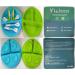 Vicloon Baby Plate Silicone Suction Set | 2 Toddler Plates with Spoon Forks | Non-Slip Weaning Dishes for Kids - Buy Online on GoSupps.com