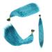 Feather Hair Extension Feather for Hair Extensions Synthetic Colored Overhead Strands Hair Accessories Rainbow Hairpiece for Women Synthetic Feathers Hair Extension Set (Color : 7)