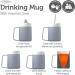JFA Supplies 1 Handle 165ml Grey Adult Drinking Mug - Non Spill Cup - Buy Online on GoSupps.com
