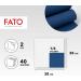 Buy FATO Night Blue Disposable Napkins - Soft & Gentle 40-Pack | 2-Layer FSC Certified 38x38 cm - Buy Online on GoSupps.com