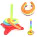 26 cm Horseshoes Set and 16 cm Ring Toss Game Set for Indoor/Outdoor Game