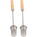 Suction Cup Reinforcement Lighter Rod - Reusable Stainless Steel Wooden Foot Bath | International Shipping - Buy Online on GoSupps.com