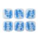 Every Cares Silicone Swimming Earplugs, 6 Pairs, Comfortable, Waterproof, Ear Plugs Swimming Showering Case Blue