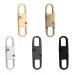 Disasserno 5 pieces zip zipper replacement zipper for zipper replacement zipper zipper double -sided removable metal zip puller zipper.