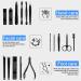 UNbit Nail Clipper 6 in 1 Nail Cutter Professional Stainless Steel Scissors Grooming Kit Art Cuticle Utility Tools Nail Clipper Manicure Set(Color:Schwarz) - Buy Online on GoSupps.com